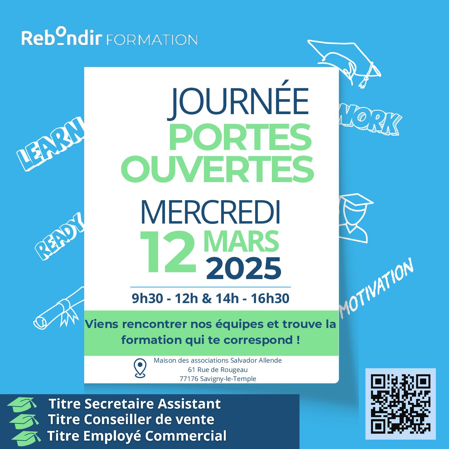 Rebondir Formation ouvre ses portes !